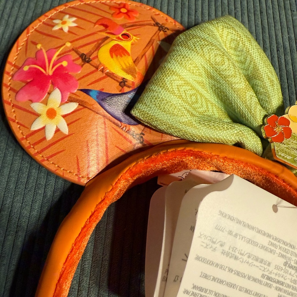 Enchanted Tiki Room: Enchanted  Parrot Themed Headband with Bow - Picture 2 of 8